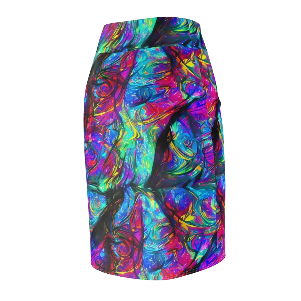 Infinite Vortex on Pencil Skirt — Back Side