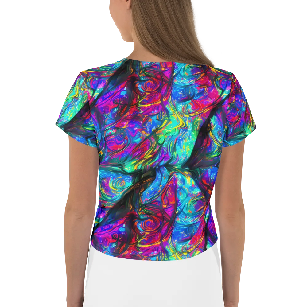 Infinite Vortex on Crop Tee — Back