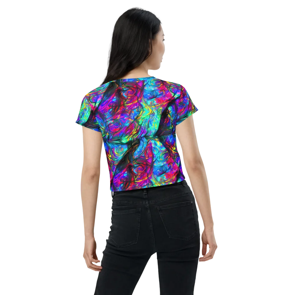Infinite Vortex on Crop Tee — Back