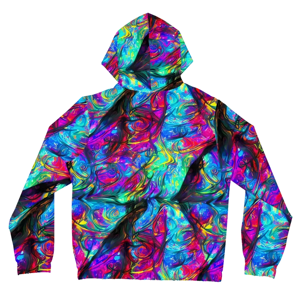 Infinite Vortex on Women's Full-Zip Hoodie — Back