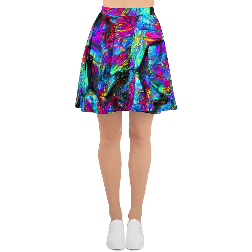 Infinite Vortex on Skater Skirt — Front