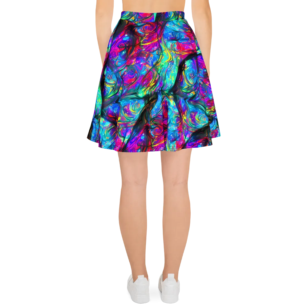 Infinite Vortex on Skater Skirt — Back