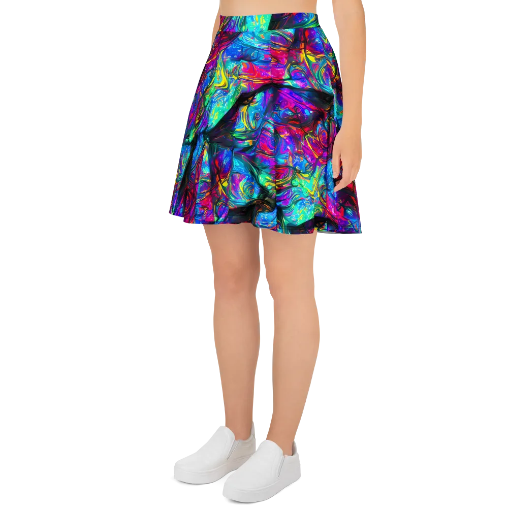 Infinite Vortex on Skater Skirt — Left