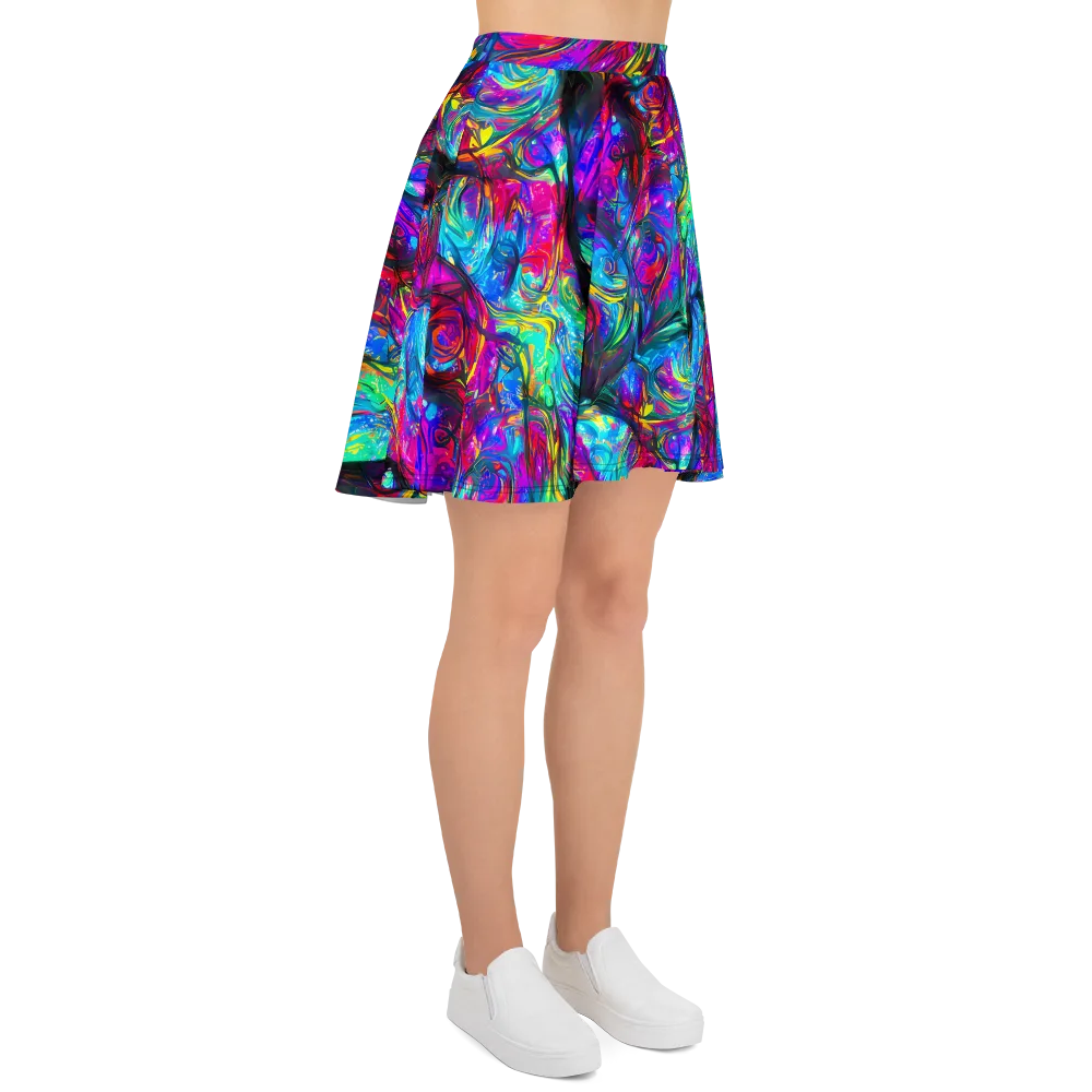 Infinite Vortex on Skater Skirt — Right