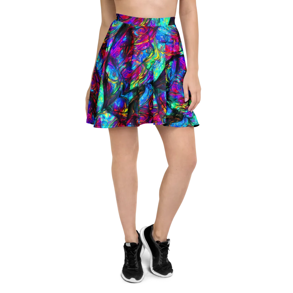 Infinite Vortex on Skater Skirt — Front