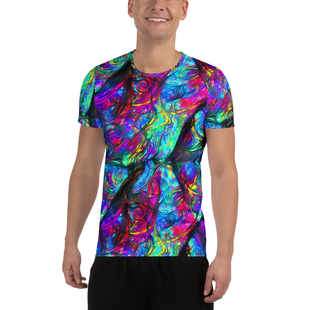 Infinite Vortex on Men's Athletic T-Shirt — Front