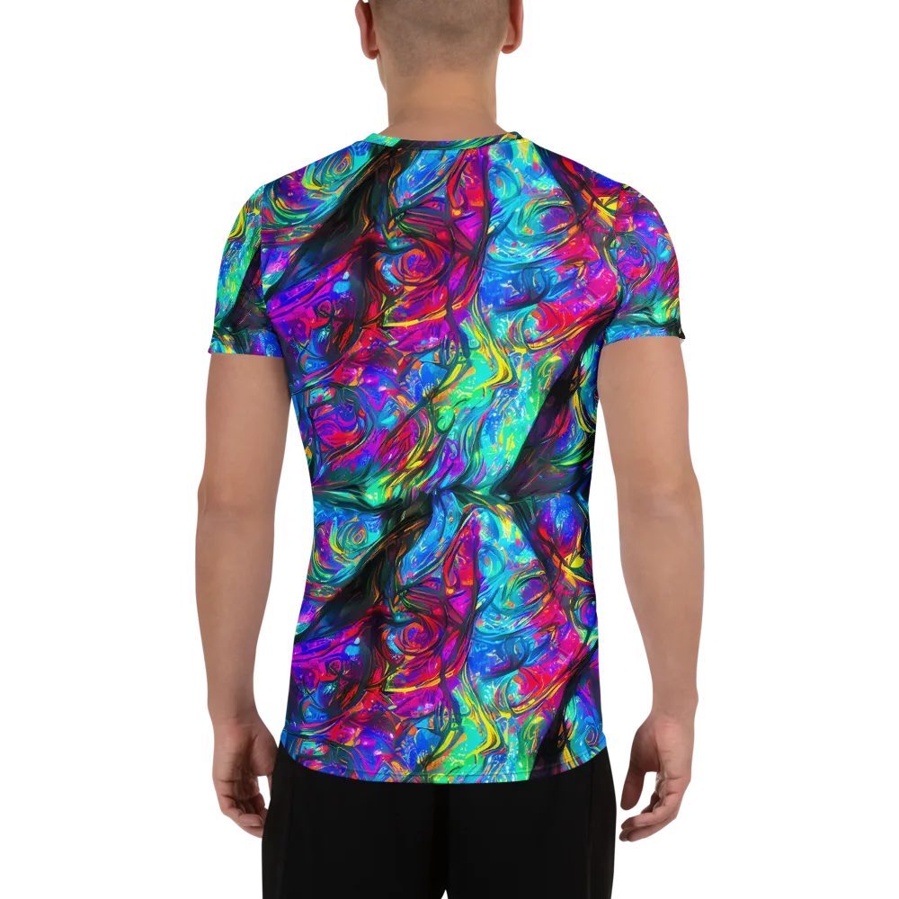 Infinite Vortex on Men's Athletic T-Shirt — Back