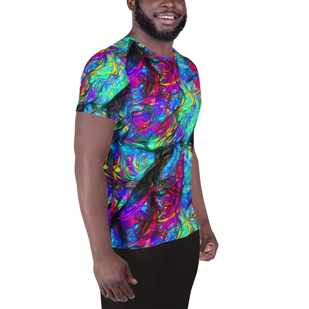 Infinite Vortex on Men's Athletic T-Shirt — Right
