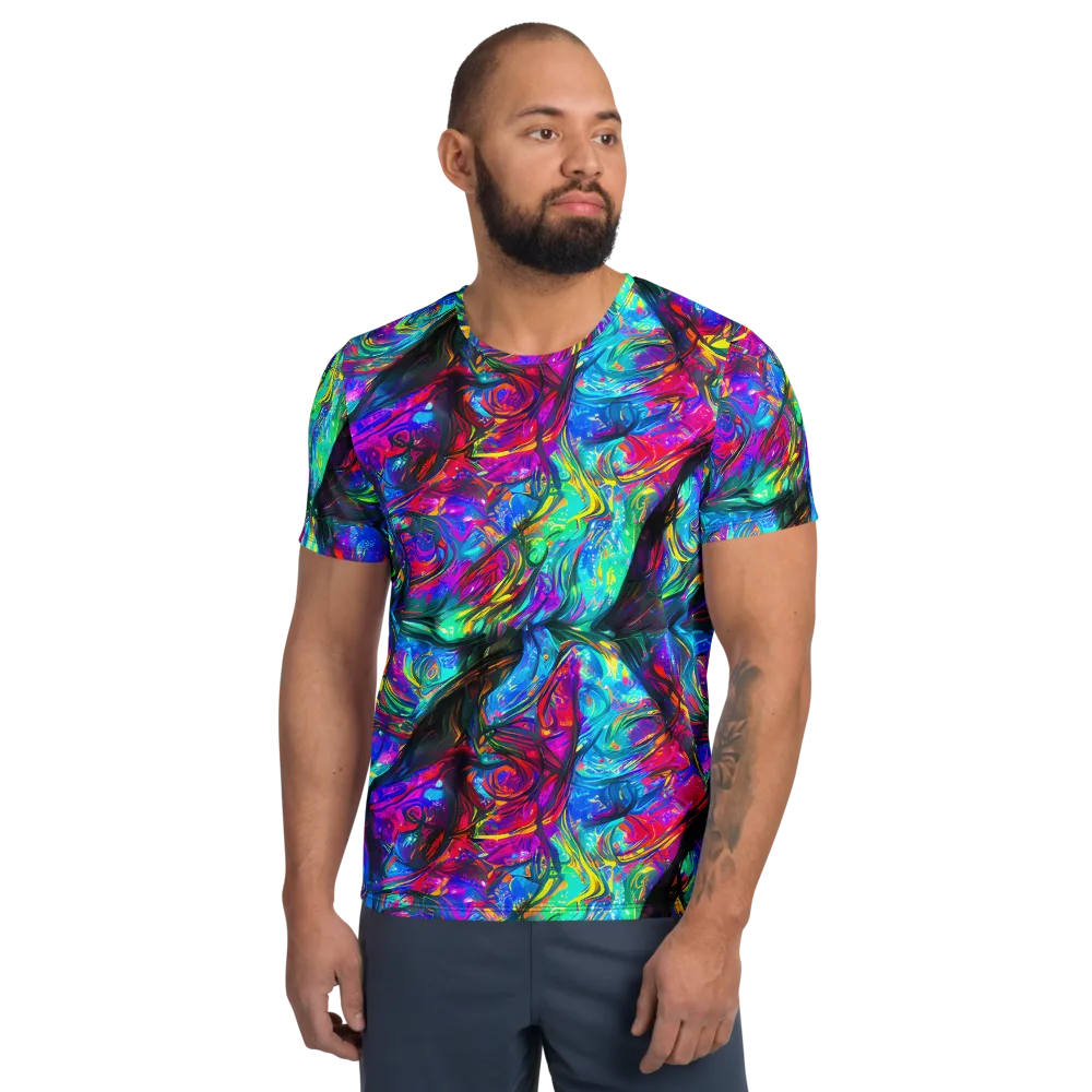 Infinite Vortex on Men's Athletic T-Shirt — Front