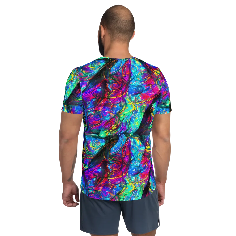 Infinite Vortex on Men's Athletic T-Shirt — Back