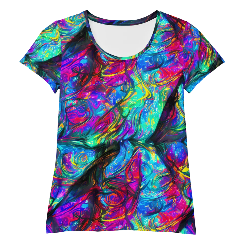 Infinite Vortex on Women's Athletic T-Shirt — Front