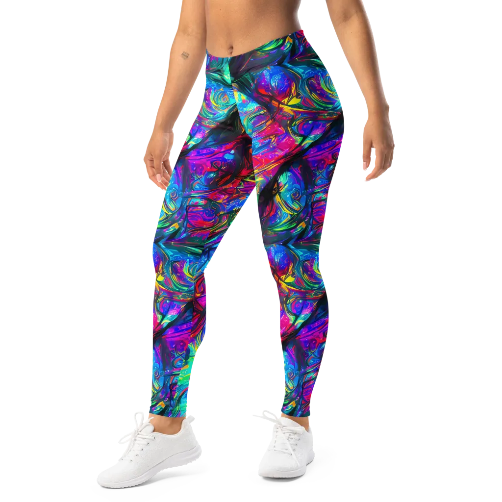 Infinite Vortex on Leggings — Left Front
