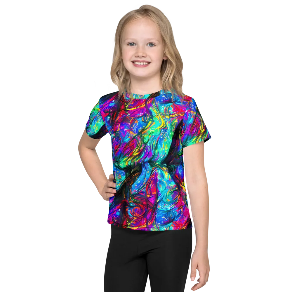 Infinite Vortex on Kids Crew Neck T-Shirt — Front