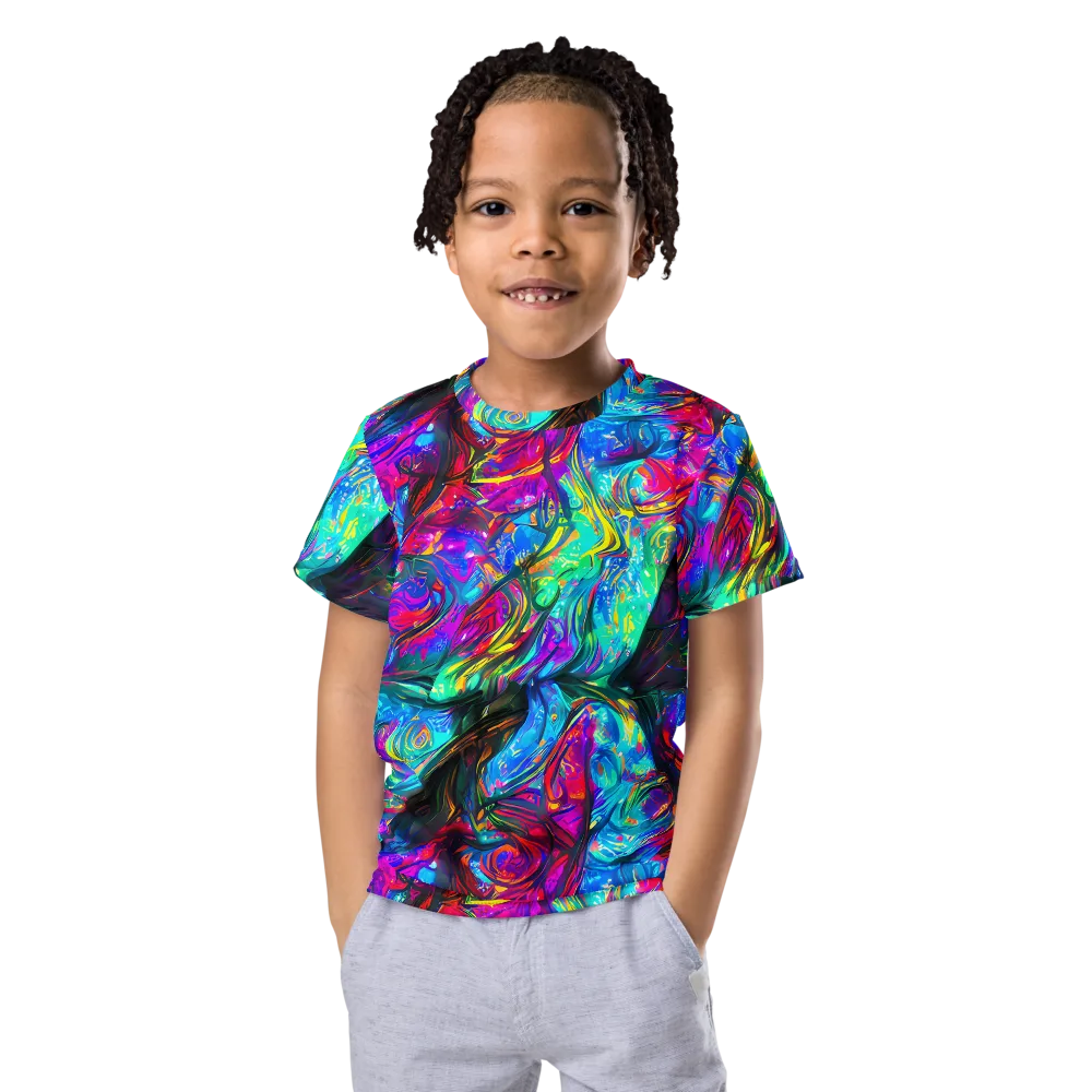 Infinite Vortex on Kids Crew Neck T-Shirt — Front