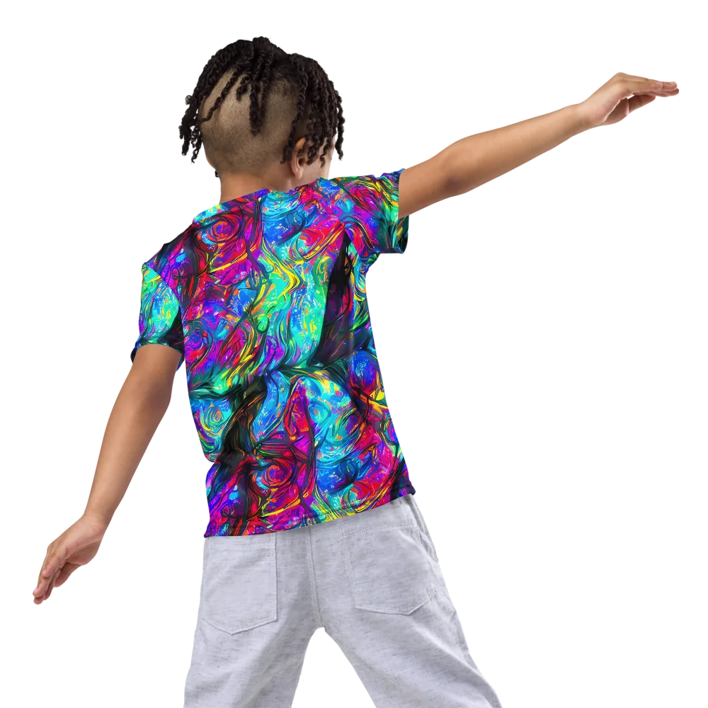 Infinite Vortex on Kids Crew Neck T-Shirt — Back