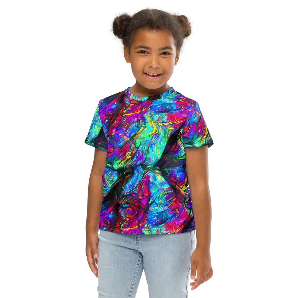 Infinite Vortex on Kids Crew Neck T-Shirt — Front