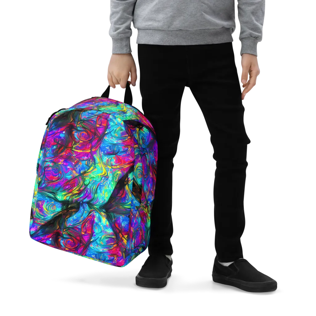 Infinite Vortex on Minimalist Backpack — Zoomed-in