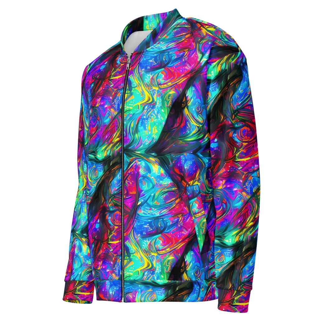 Infinite Vortex on Bomber Jacket — Left Front