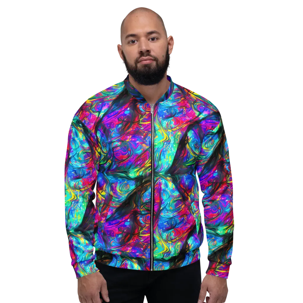 Infinite Vortex on Bomber Jacket — Front