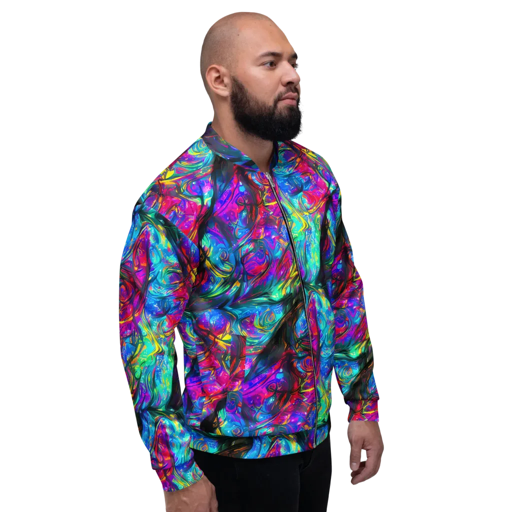 Infinite Vortex on Bomber Jacket — Right