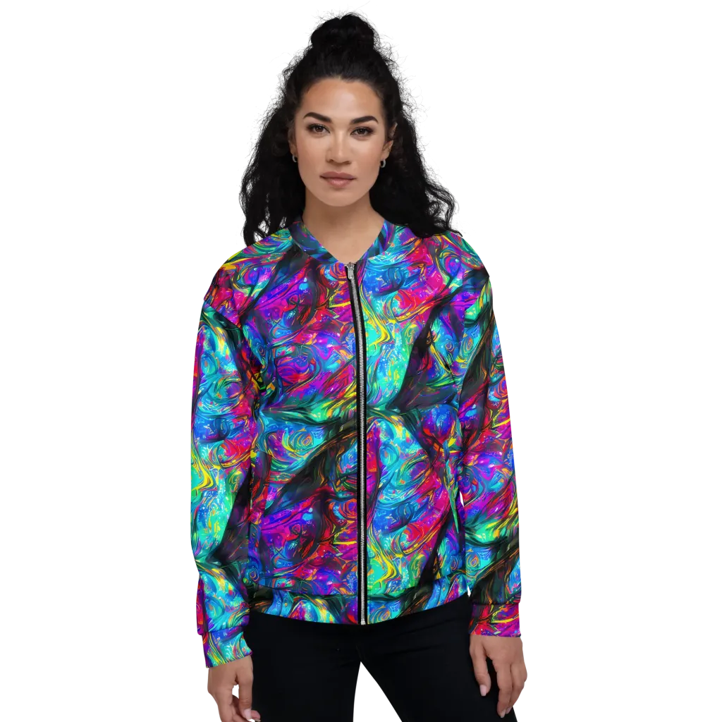 Infinite Vortex on Bomber Jacket — Front