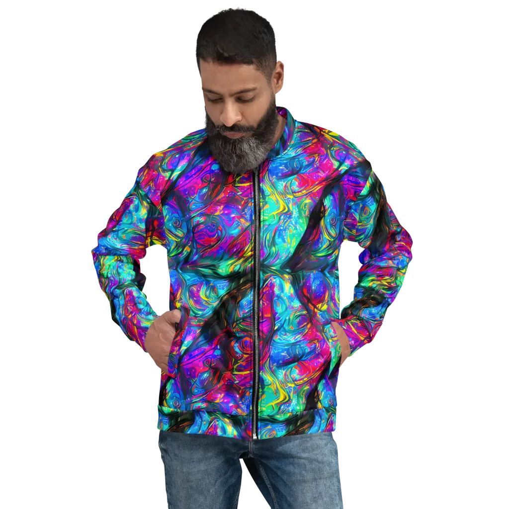 Infinite Vortex on Bomber Jacket — Front