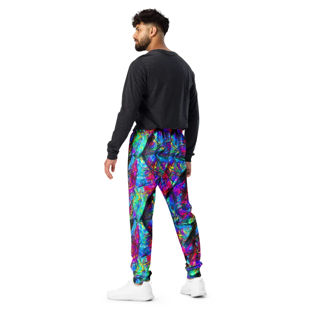 Infinite Vortex on Men's Joggers — Back