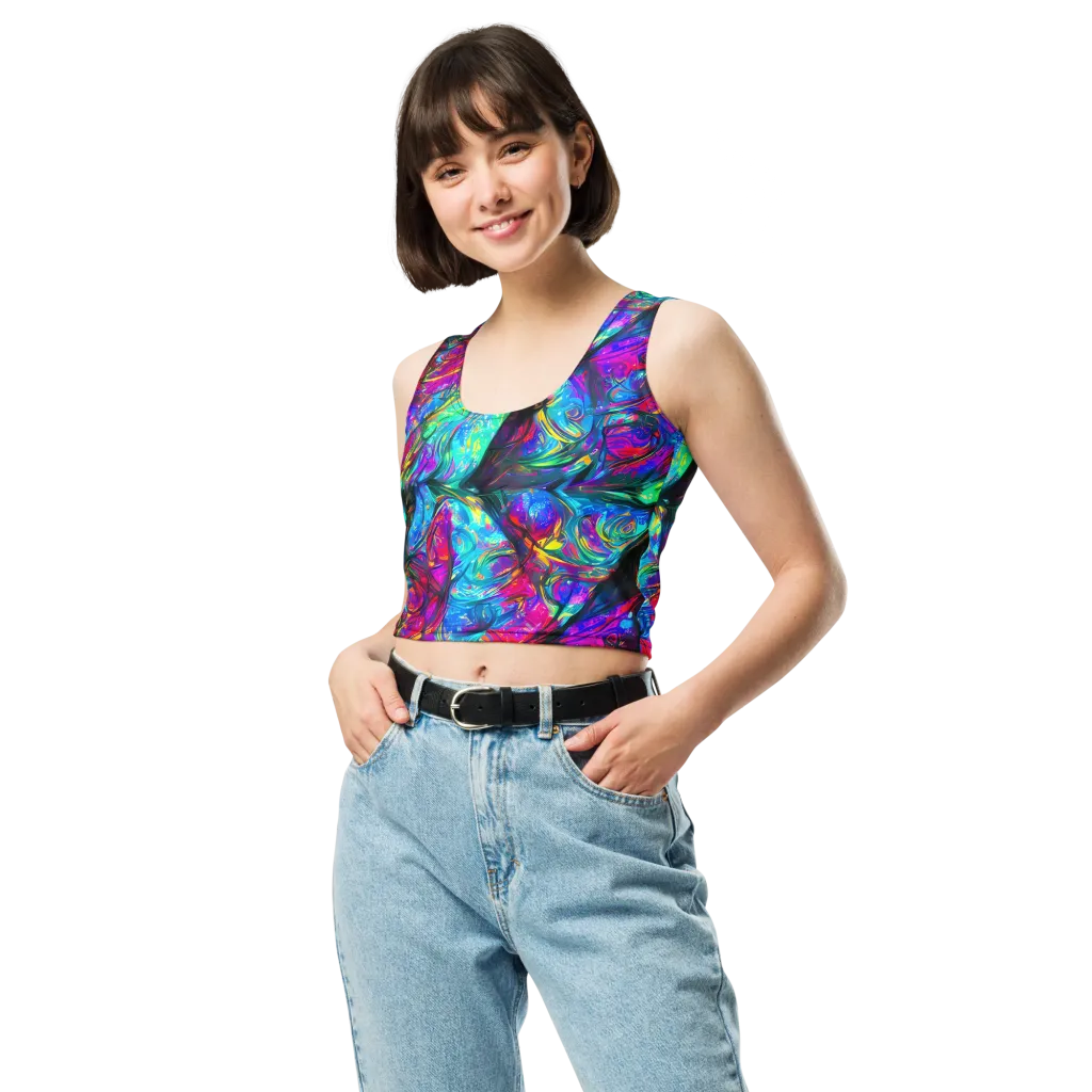 Infinite Vortex on Crop Top — Front