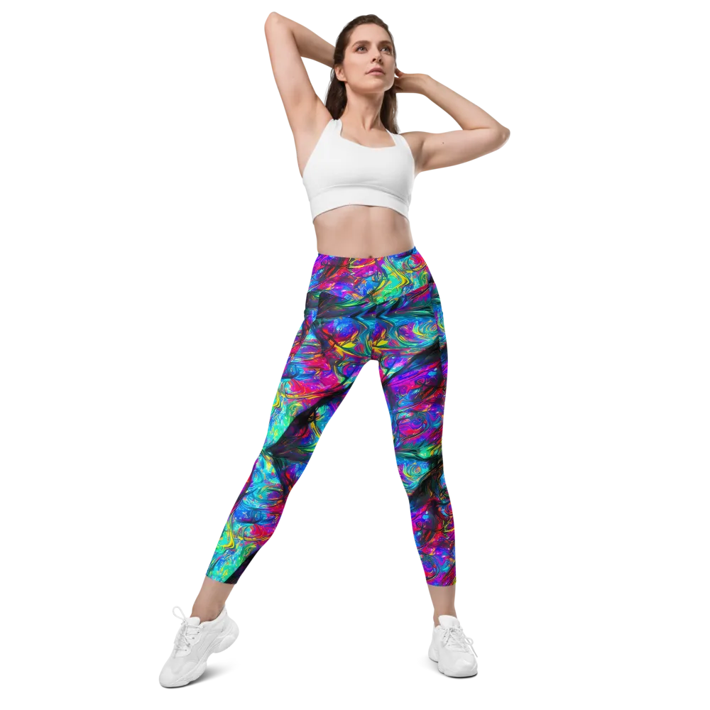 Infinite Vortex on Leggings with Pockets — Front