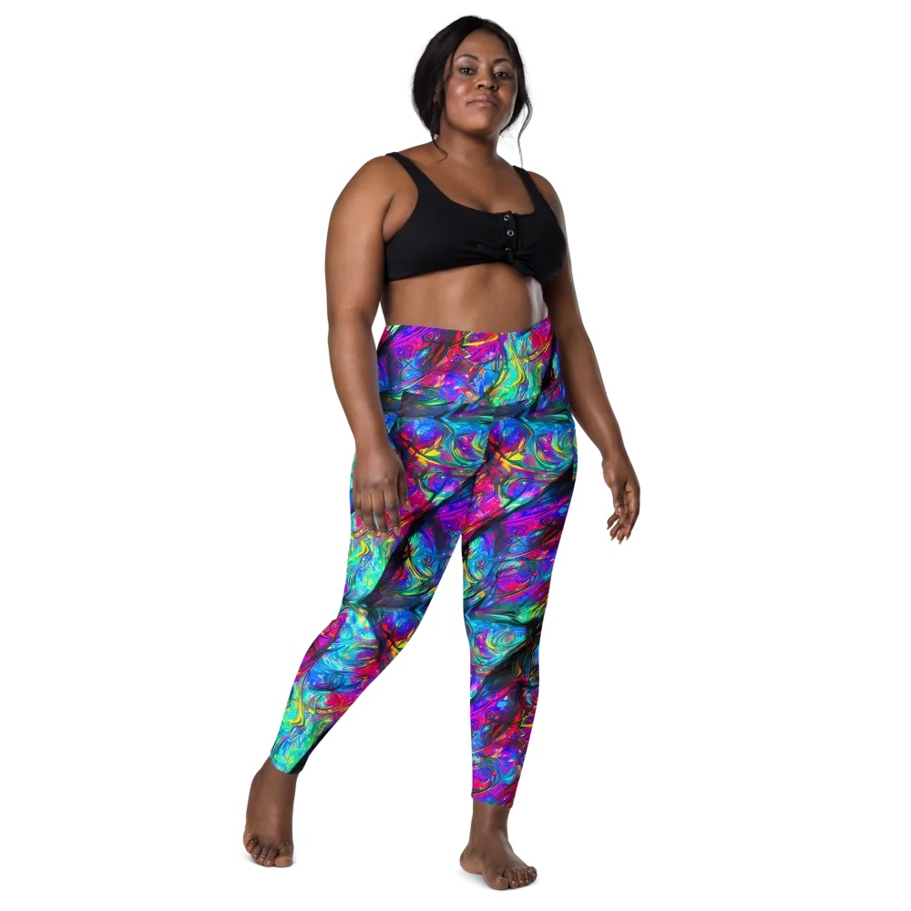 Infinite Vortex on Leggings with Pockets — Front