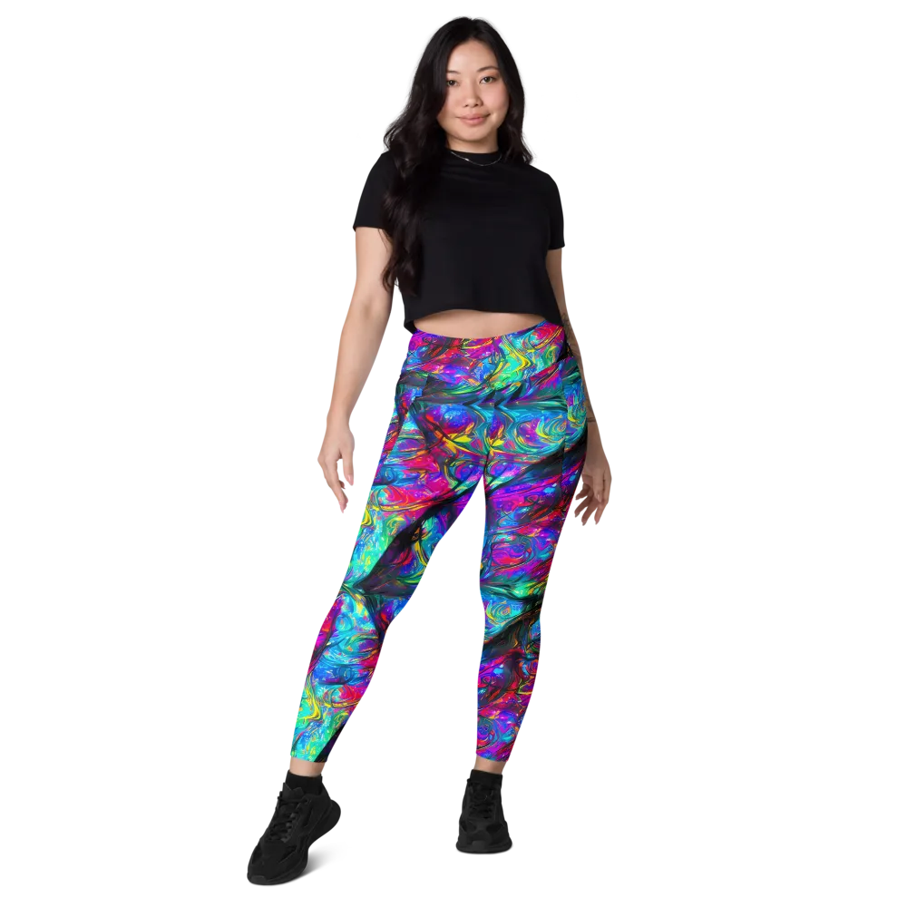 Infinite Vortex on Leggings with Pockets — Front