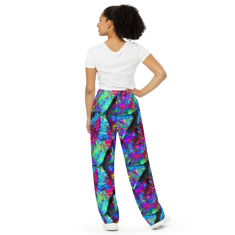 Infinite Vortex on Wide-Leg Pants — Back