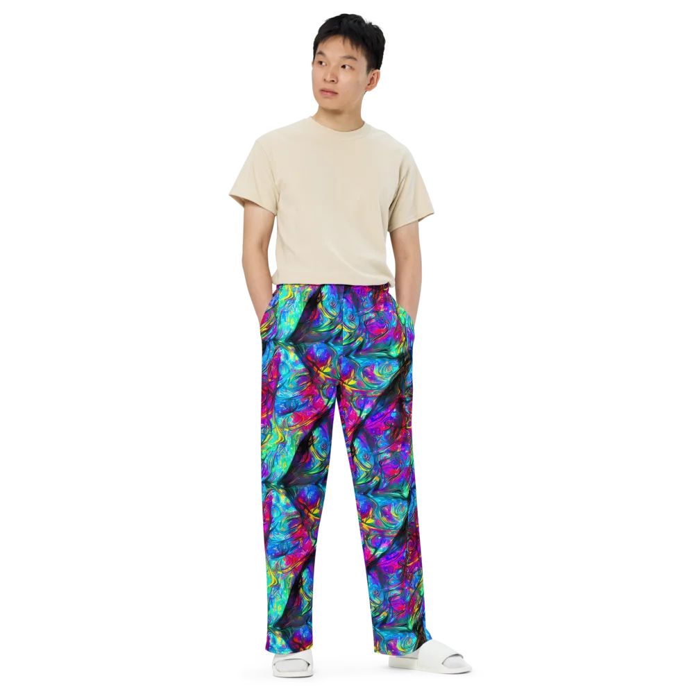 Infinite Vortex on Wide-Leg Pants — Front