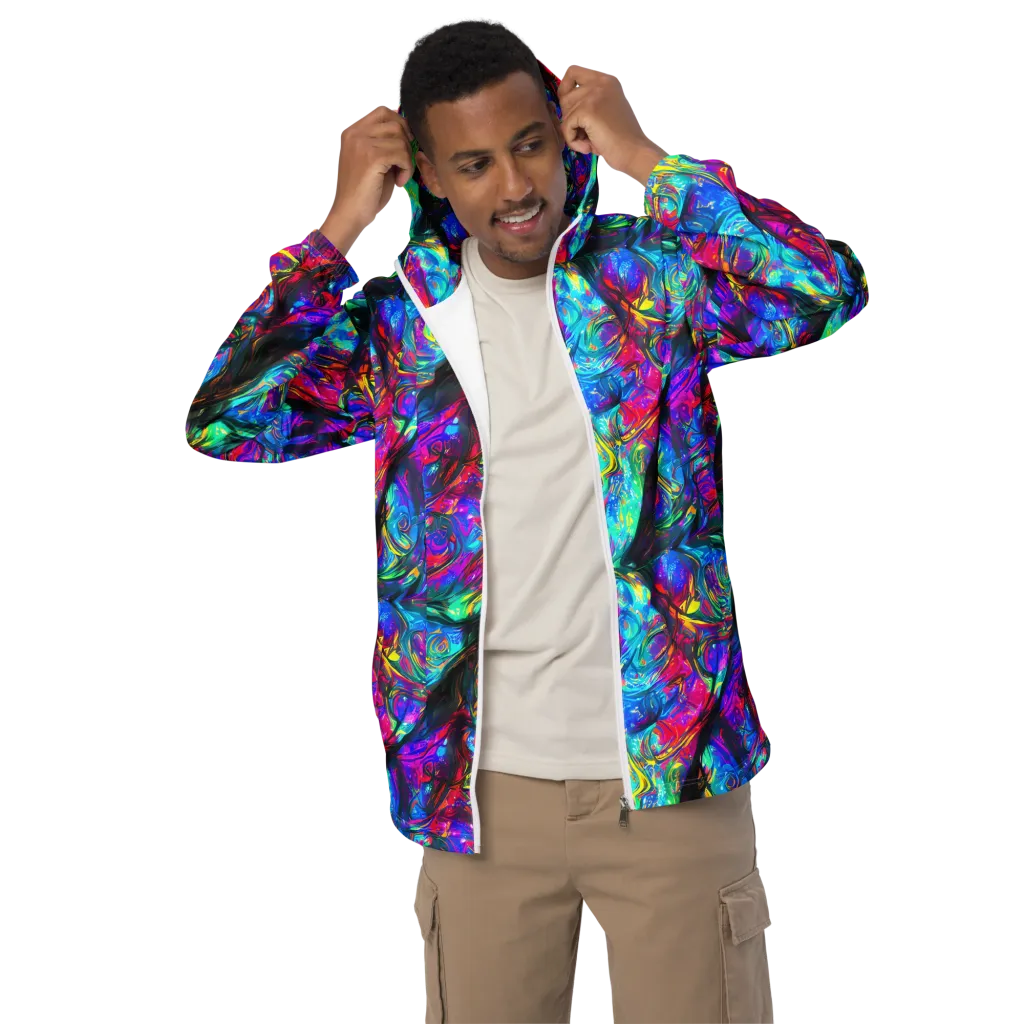 Infinite Vortex on Men's Windbreaker — Front
