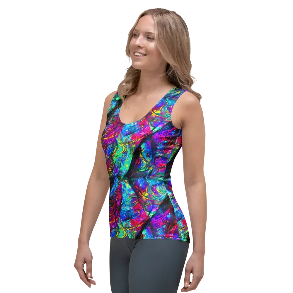 Infinite Vortex on Women's Tank Top — Left Front