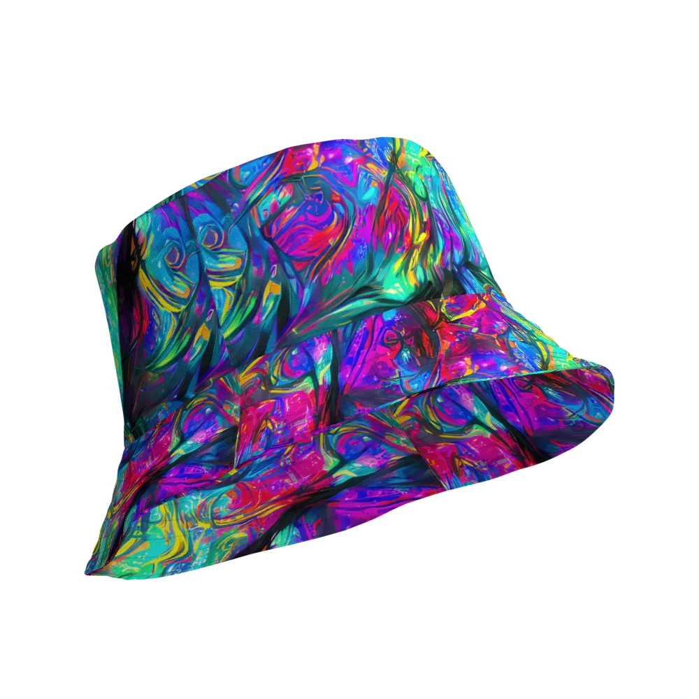 Infinite Vortex on Reversible Bucket Hat — Product details Outside