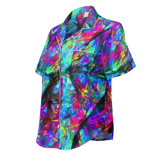 Infinite Vortex on a Women's Short Sleeve Pajama Top