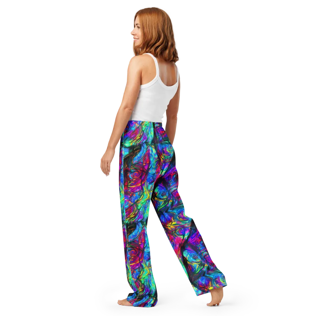 Infinite Vortex on Women's Pajama Pants — Back
