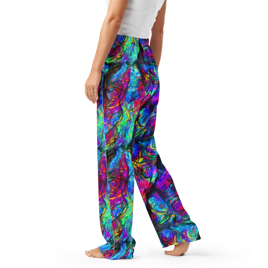 Infinite Vortex on Women's Pajama Pants — Left