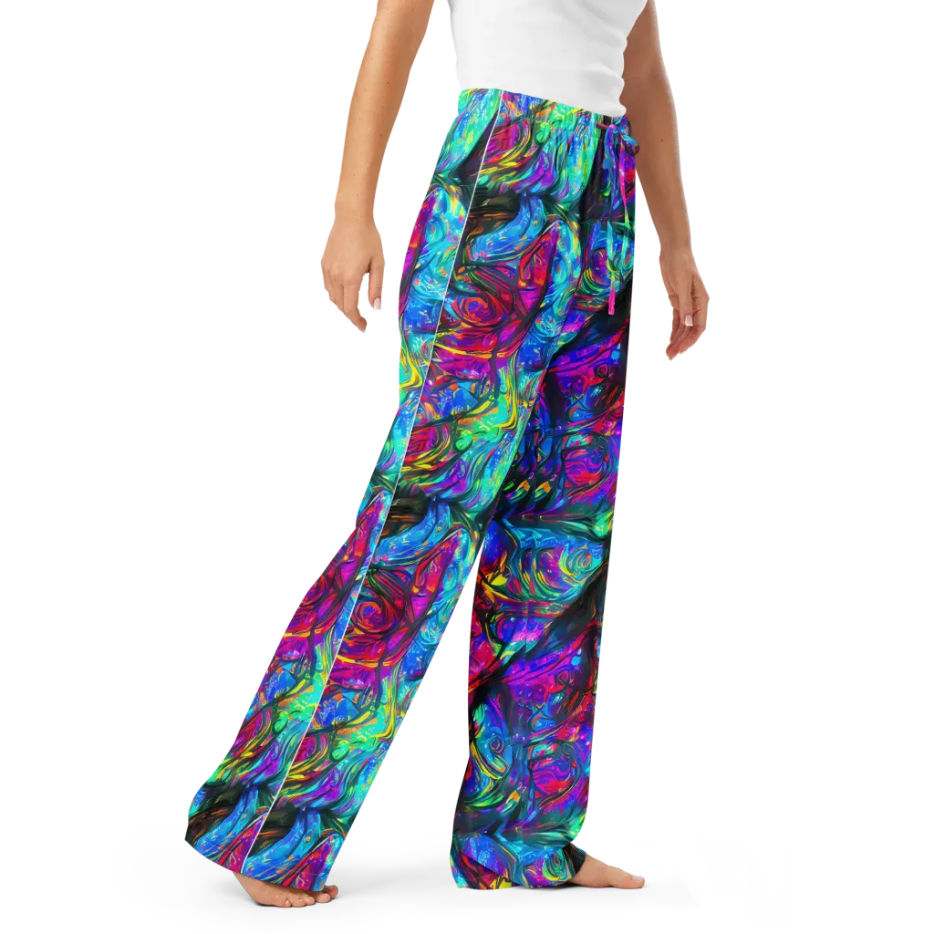 Infinite Vortex on Women's Pajama Pants — Right Front
