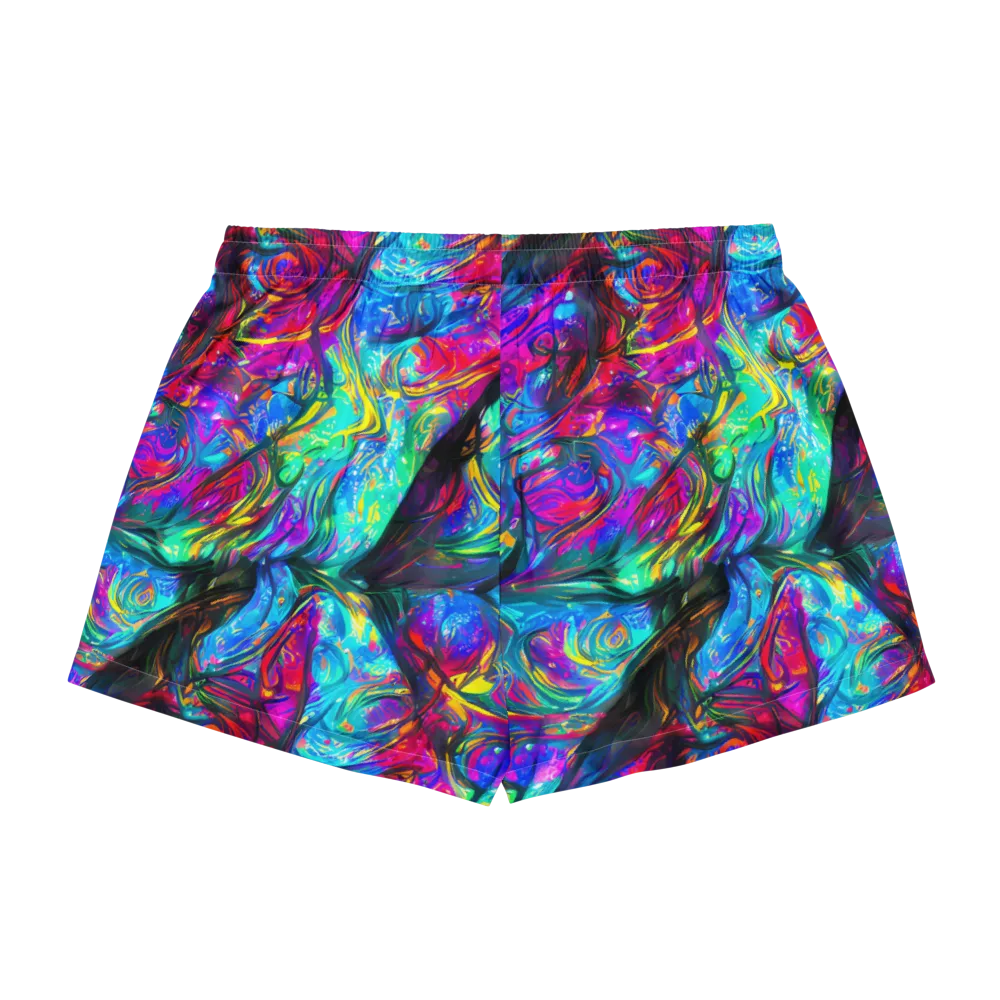 Infinite Vortex on Women's Pajama Shorts — Back