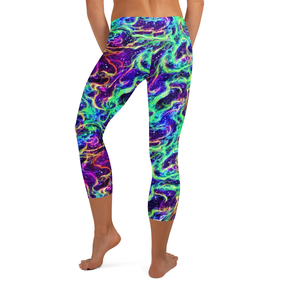 Afterdark Illusion on Capri Leggings — Back