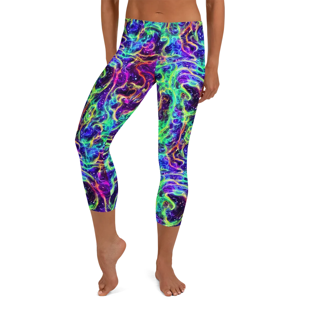 Afterdark Illusion on Capri Leggings — Front