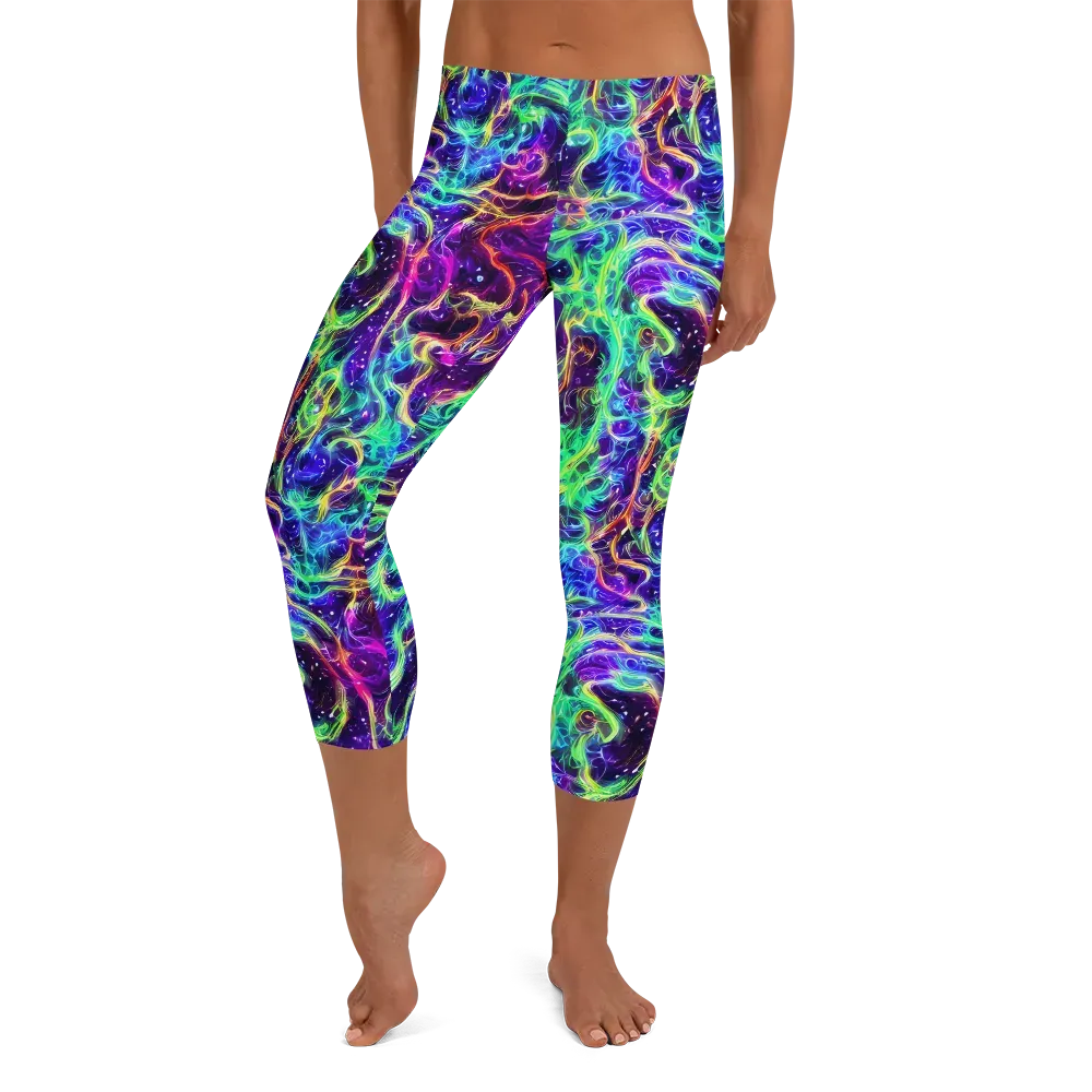 Afterdark Illusion on Capri Leggings — Front