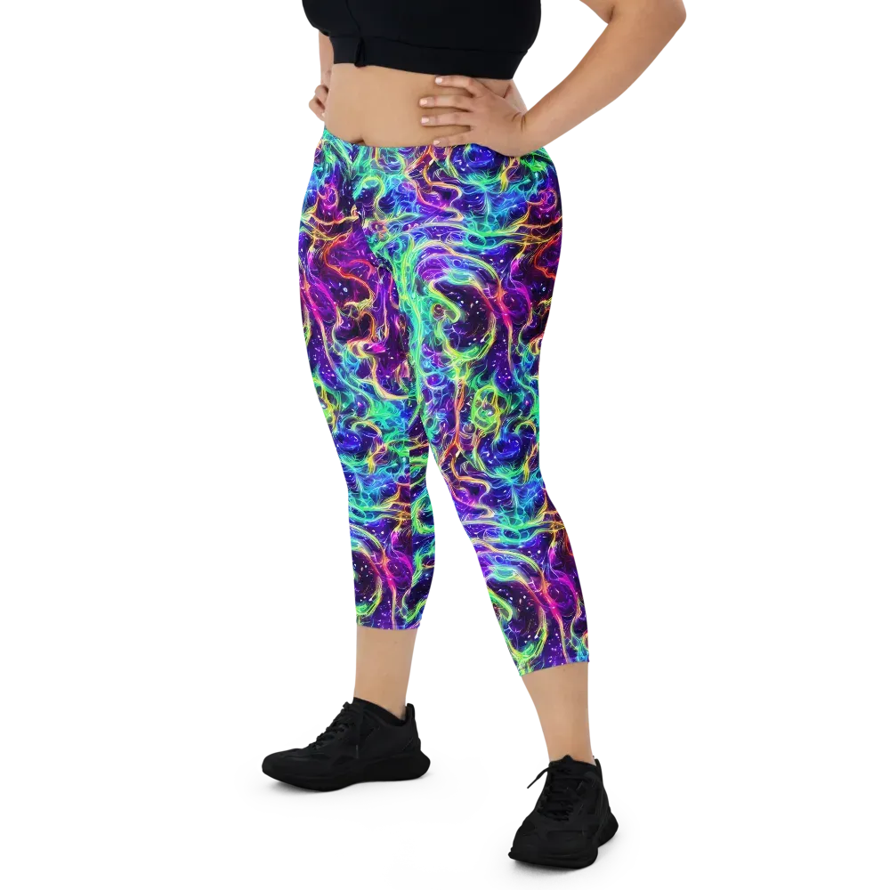 Afterdark Illusion on Capri Leggings — Front
