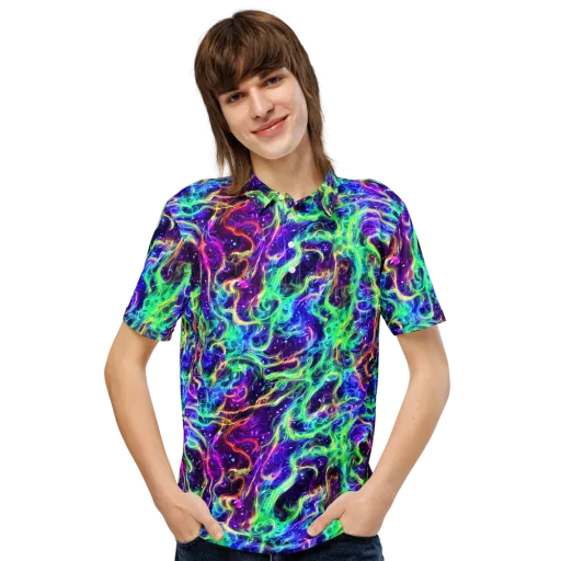 Afterdark Illusion on a Men's Slim Fit Polo Shirt