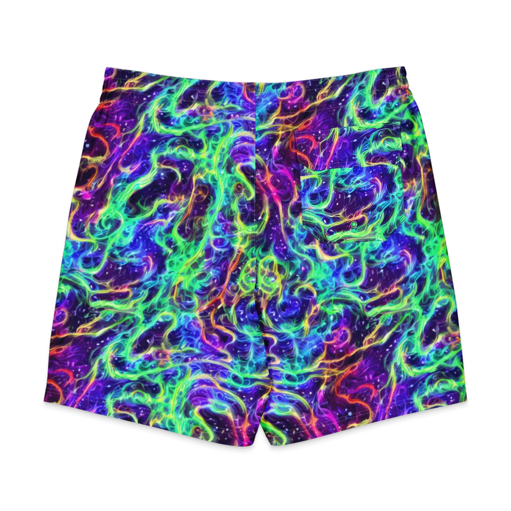 Afterdark Illusion on Men's Board Shorts — Back