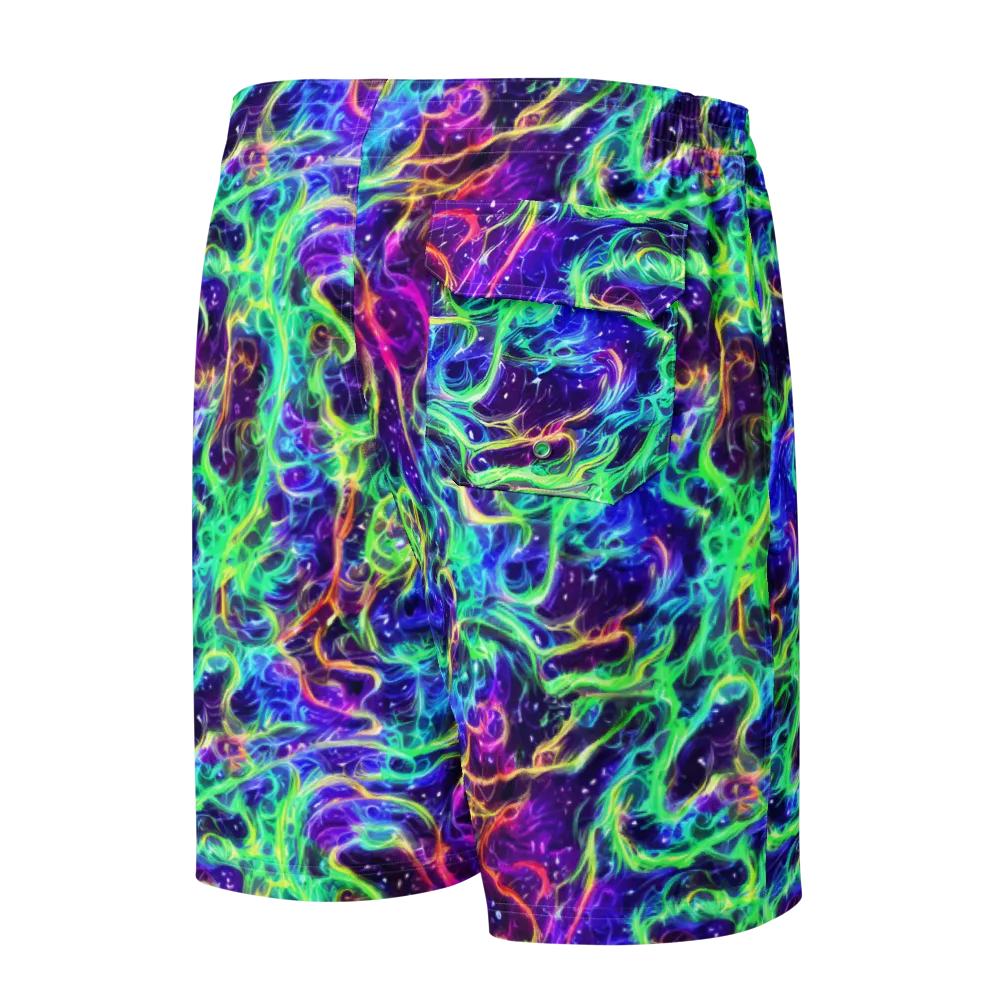 Afterdark Illusion on Men's Board Shorts — Back