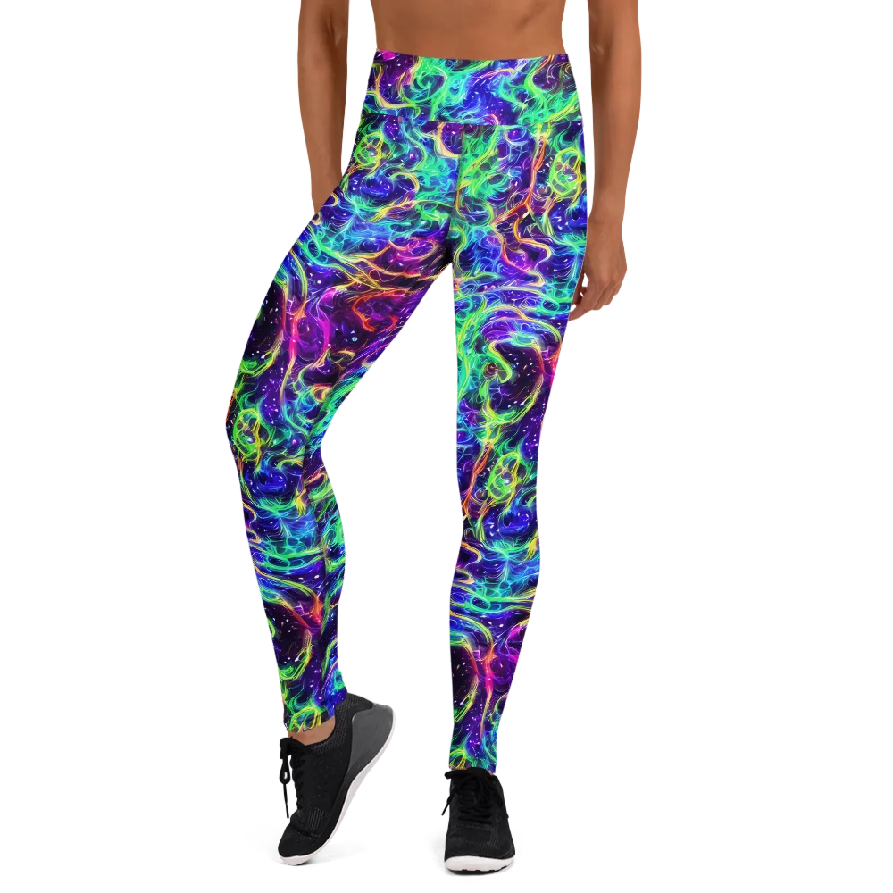 Afterdark Illusion on Yoga Leggings — Front
