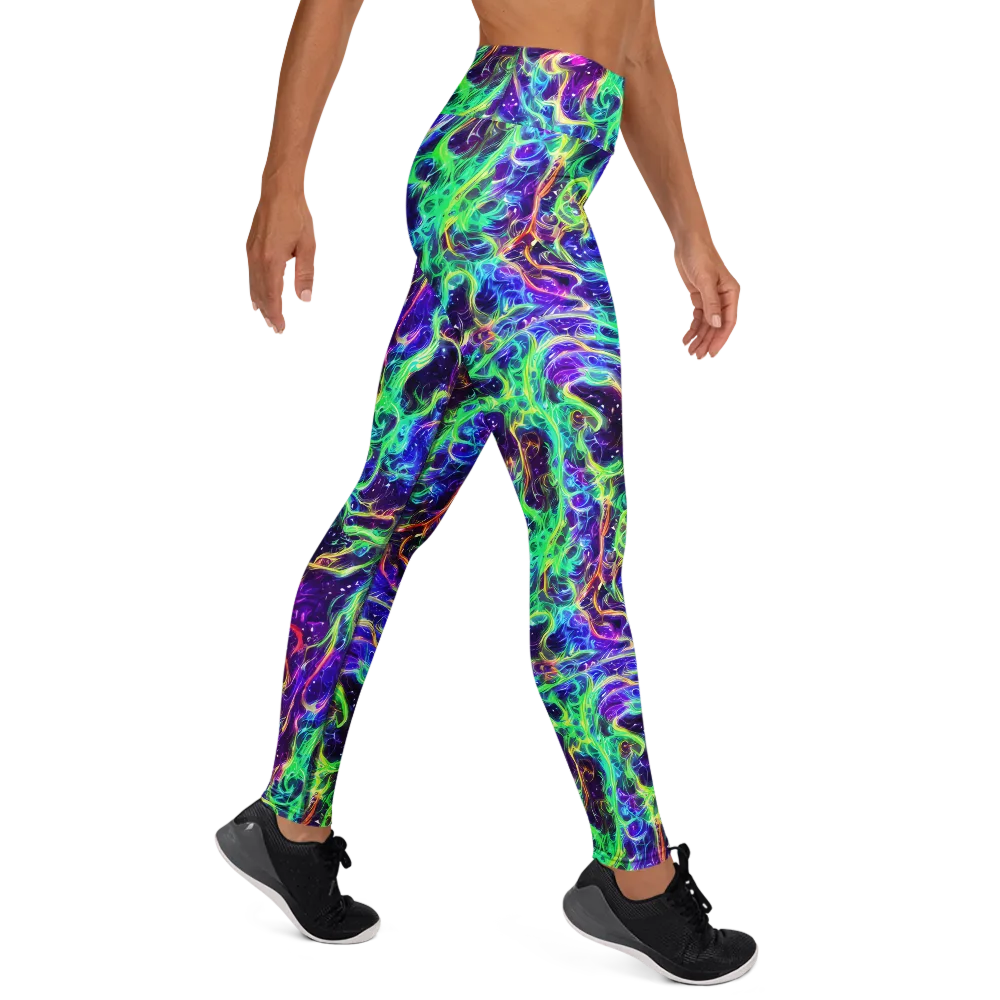 Afterdark Illusion on Yoga Leggings — Right